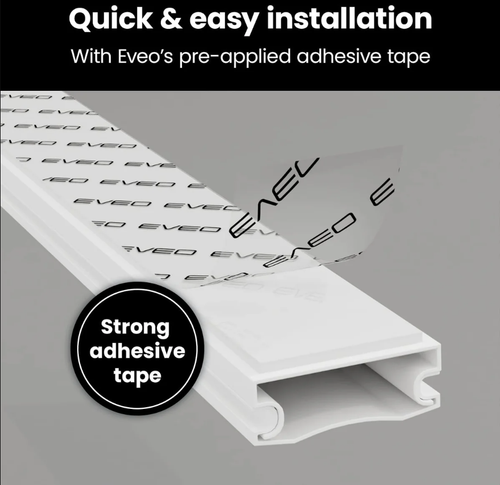 153" EVEO Cable Concealer- Cable Hider- Paintable Cable/Wire Concealer - Picture 3 of 5