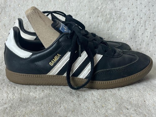 Adidas Samba Low Para hombres Talla 5 G17100 Negro Blanco Goma Zapatos Atléticos de Fútbol - Imagen 3 de 10