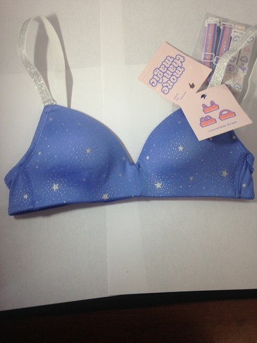Girls' Blue Star Molded Bra - More Than Magic Size 30A - Picture 1 of 3