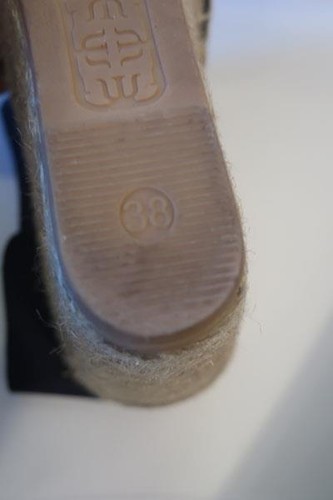 Tacones de alpargata de cuña de gamuza azul central 275 para mujer 38 EE. UU./8 * - Imagen 8 de 10
