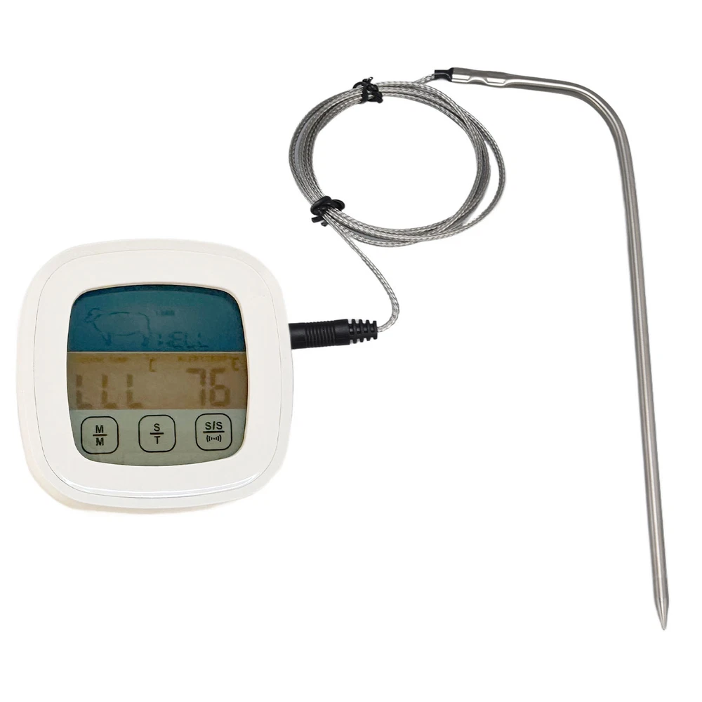 Meat Thermometer Digital LED Display Multifunctional Kitchen Oven Thermometer