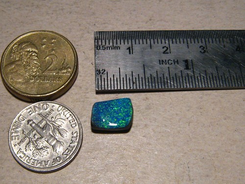 3 ct. Boulder opal Natural Australian Gem Boulder Opal B5 Brightness - Picture 2 of 9