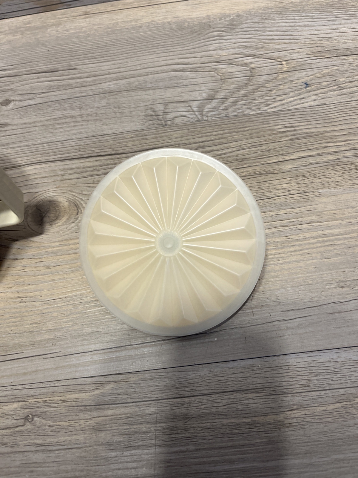 Vintage Tupperware Sugar Bowl Gold & Cream Color Kitchenware Coffee