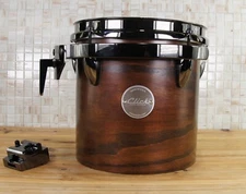 Click Icon 8x8 8ply Ash Tom Tom Burnt-Honey Ebony Shadow Satin Oil Finish