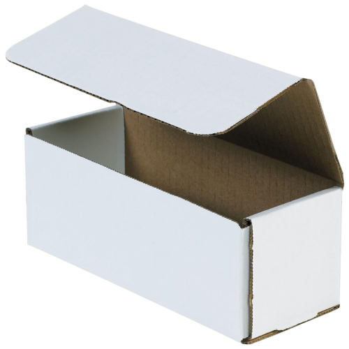 Boxes Mailers Die Cut Tuck Flap Boxes 50 9" X 3" X 3" White Corrugated Mailers D - Picture 10 of 12