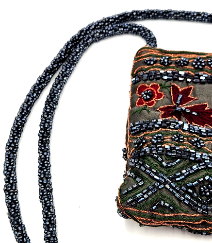 Bolso bandolera vintage de los años 2000 con cuentas de noche sobre el hombro bolso embrague objetivo - Imagen 22 de 22