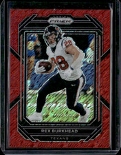 2022 Panini Prizm - #115 Rex Burkhead Red Shimmer /35