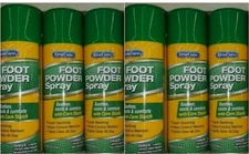 Lot of 6 XTRA CARE CORN STARCH FOOT POWDER SPRAY ODOR CONTROL SOOTHING 3 oz ea