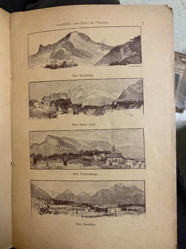 1800er HOTEL DE L'EUROPE Salzburg Österreich Heft 109 Seiten mit 2 Karten Georg Jung - Bild 4 von 10