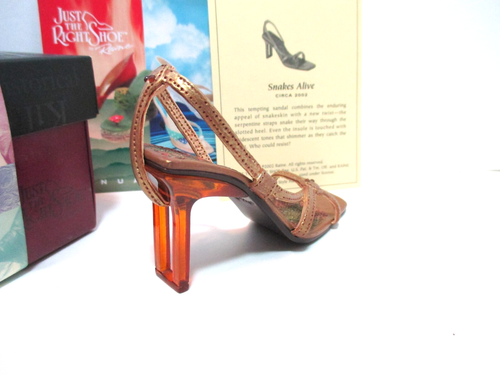 Just the Right Shoe by Raine 2002 "Snakes Alive" item # 25168 Sandal with COA - Picture 5 of 6