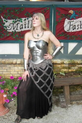 butted Medieval Knight Chainmail Skirt 10mm chainmail aa06 - Picture 6 of 6