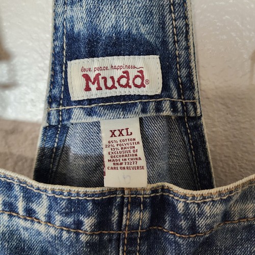 MUDD Demin Short Overalls Jeans Shortalls Women's Size XXL - Picture 6 of 9