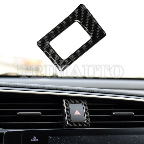 For Honda Civic Carbon Fiber Warning Light Switch Decor Cover Trim 2016-2021 - Picture 1 of 8