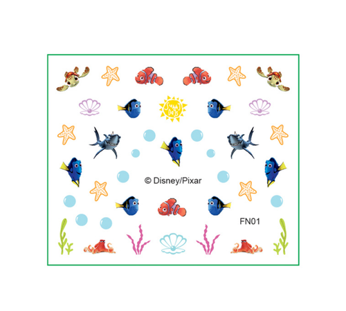 5X Nail Art Stickers Self Adhesive Disney Princess Mickey Mouse LILO FROZEN NEMO - Picture 100 of 152