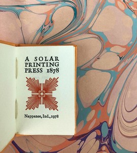 A-Solar-Printing-Press-1878-Press-of-The-Indiana-Kid-Limited-Ed-Miniature-Book