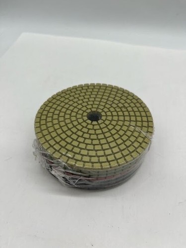4 in. JHX Wet Diamond Polishing Pads for Granite/Concrete (Set of 7)