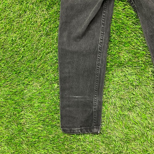Vintage Little Levi's 560 Denim Jeans Kids 7 Slim Black 90s USA Made Orange Tab - Picture 11 of 20
