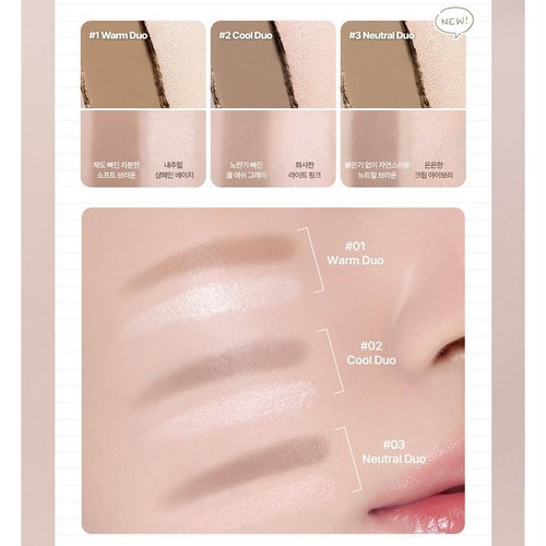 TOO COOL FOR SCHOOL Dual Contour Stick 2.2g Shading Highlighter 3colors K-Beauty - Picture 4 of 15