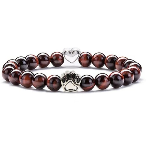 Silver Cat Claw Gemstone Bracelet 8MM Healing Energy Aromatherapy Jewelry - Picture 40 of 43