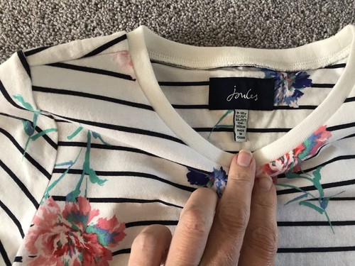 Joules Girls Iona White Floral Stripe Dress, Age 9-10 - Brand New - Picture 8 of 13
