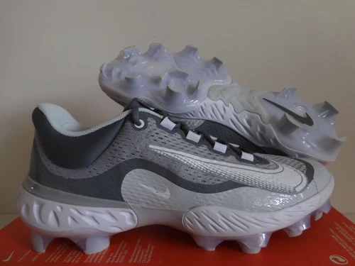 Nike Alpha Huarache Elite 4 Low Mcs "Baseball Cleats" Grey Sz 13 [FD6221-012]