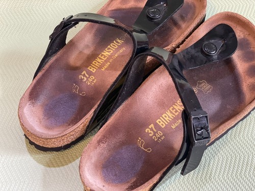 Birkenstock GIZEH Damen Sandalen Zehentrenner Birko-Flor,Schwarz.Gr.37. Top Zus. - Bild 9 von 11