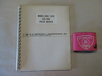 E-H RESEARCH LAB MODEL 1030/1033 SIX-PAK PULSE DRIVER MANUAL