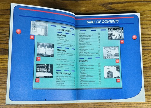 GAME PLAYER'S ENCYCLOPEDIA OF GAME BOY GAMES 1990 Vol 2 MARIO DOUBLE DRAGON - Picture 3 of 5