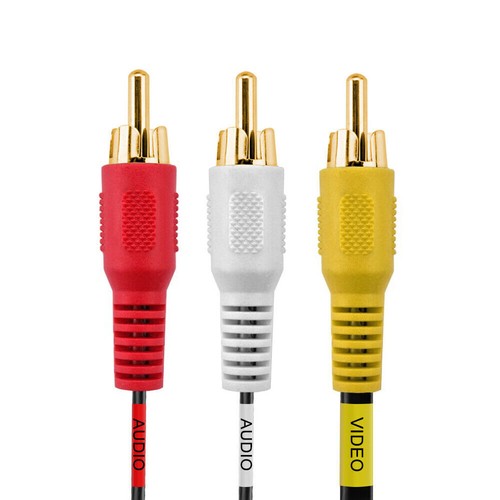 RCA Cable 3FT Composite 3RCA Male Audio Video Cord AV Yellow Red White Plugs - Picture 4 of 5