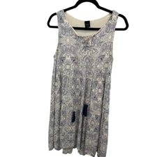 Ethereal by Paper Crane Anthropologie Sleeveless Empire Lace Up Bodice Dress M