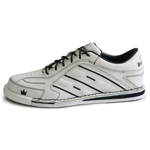 Mens White Team Brunswick Bowling Shoes 