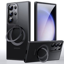 For Samsung Galaxy S25 Ultra S24 S23 Mag Safe Case with Rotating Ring Stand