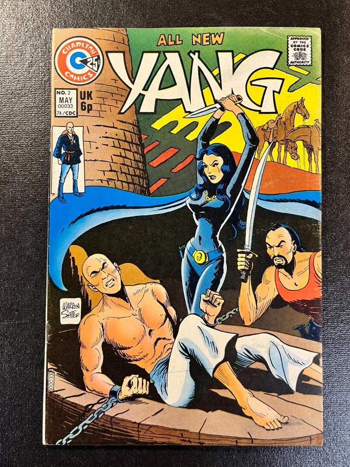 Yang 2 3 5 LOT Warren Sattler Joe Gill 1974 Vintage Charlton Volume 1 Bronze Age - Image 4 of 4