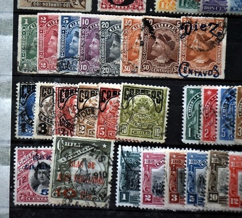 CHILE Bonito lote desde las cabezas de Colón Mejores ediciones series Bloques etc. - Imagen 6 de 24