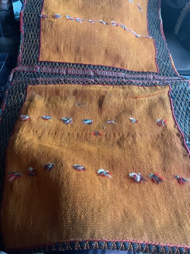 Antique Traditional Handmade Kurdish Wool Multicolor Saddle Bag 36 X 20 Inches. - Picture 13 of 24