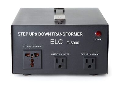 ELC T-5000 5000-Watt Voltage Converter Transformer - Step Up/Down - 110V/220V...