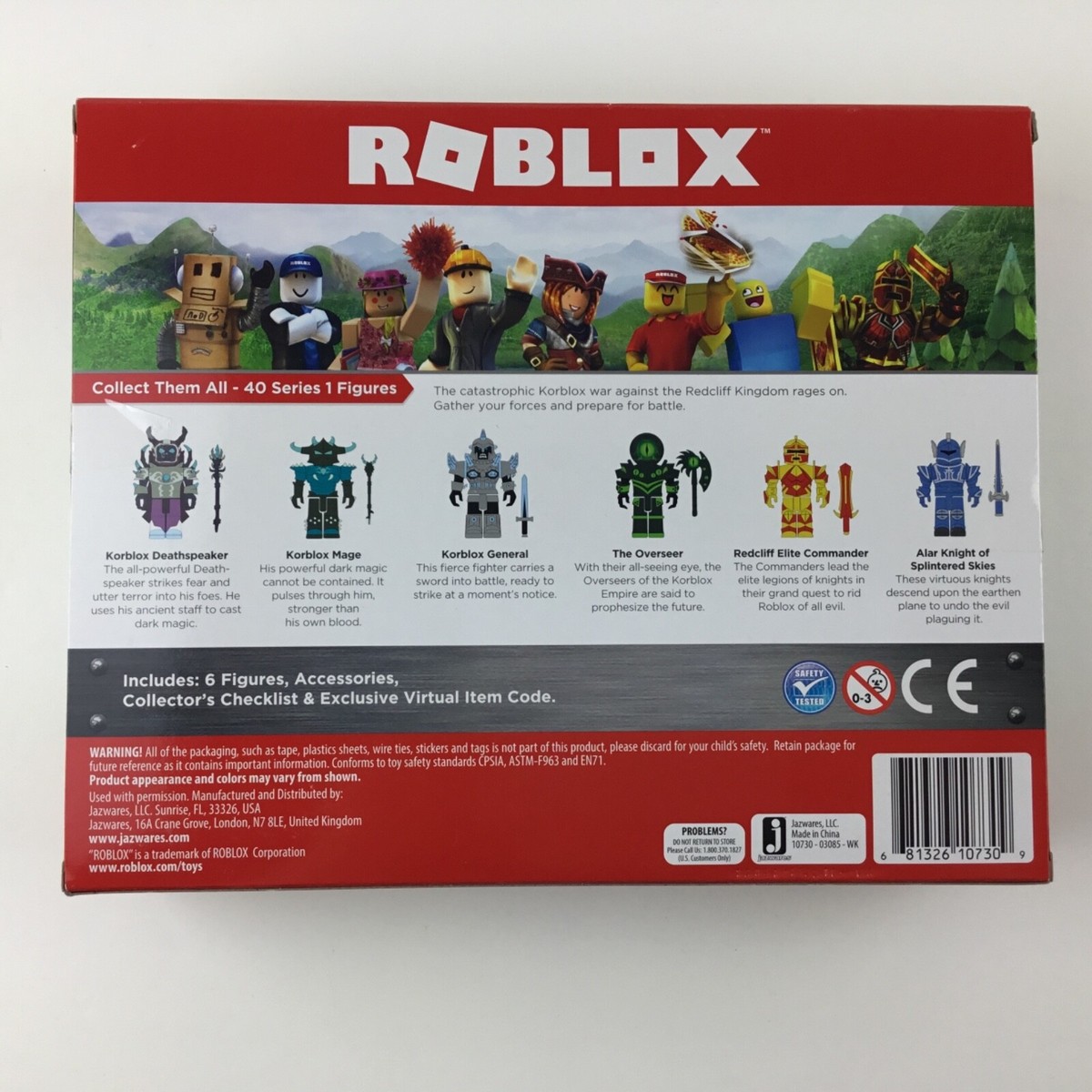 Roblox CHAMPIONS OF ROBLOX 6 Pack INCLUDES VIRTUAL ITEM - RICHARD 