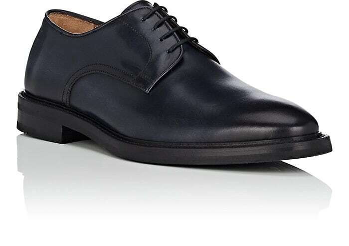 NIB Antonio Maurizi Burnished Leather Blucher Shoes (Made in  display picture 1