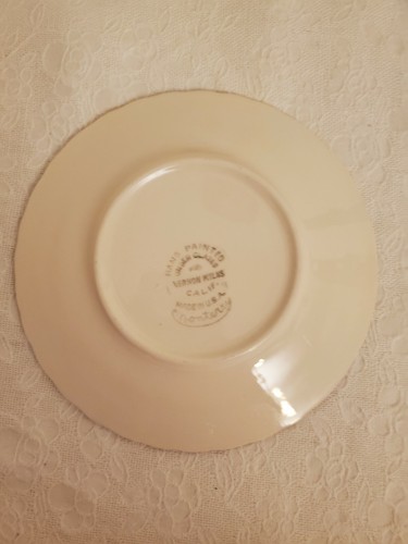 2 Vintage Vernon Kilns Vernonware Monterey Coffee Tea Cups and Saucers 7 ounces - Picture 7 of 7