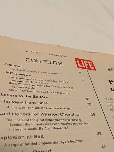 Life Magazine 21 Pages In Color Churchill's Funeral February 5, 1965 Issue - Picture 8 of 19