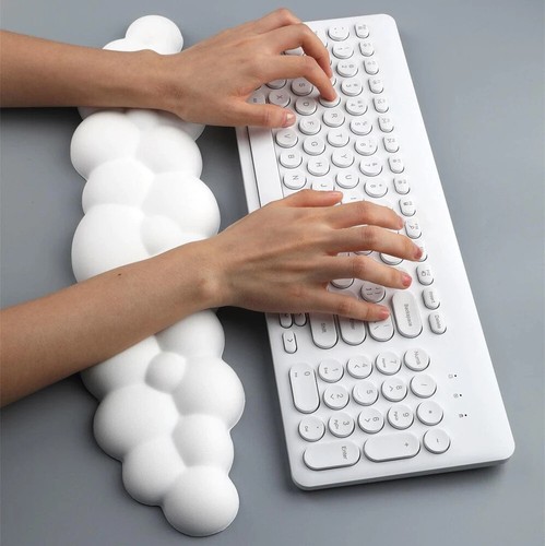 Mouse Pad With Wrist Rest Keyboard Cloud Anti-slip Desktop Office Gamer Mouse US - Picture 3 of 48