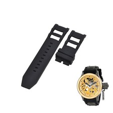 Russian Diver 17273 26mm Black Rubber Watch Strap For Invicta