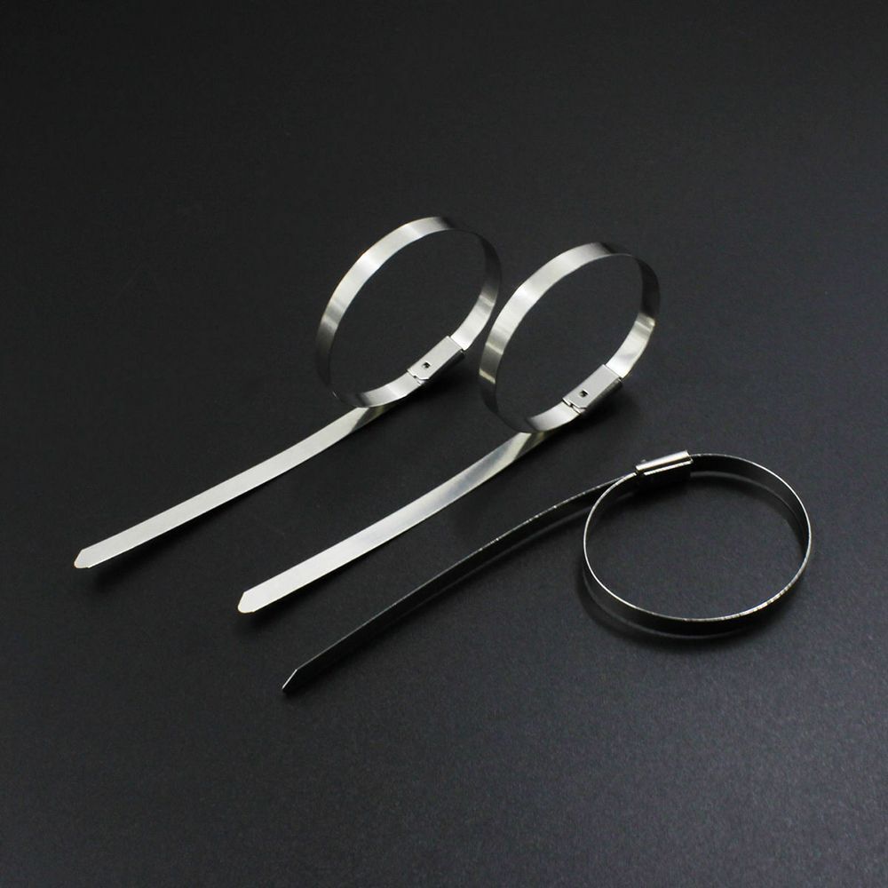 Self-locking Cable Tie Locking Exhaust Pipe Header Self-Locking Head Tight - Picture 4 of 6