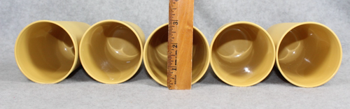 9 Vintage Tupperware 8-12oz Tumblers and 873 Cups 1251 Harvest Yellow - Picture 10 of 11