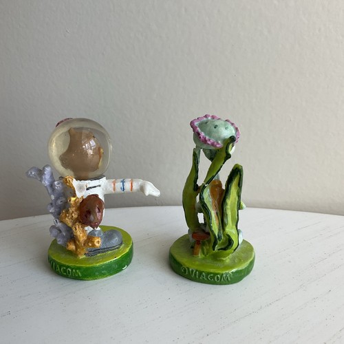 Nickelodeon SpongeBob Schwammkopf 2" Figur Aquarium Dekor Thaddäus & Sand - Bild 3 von 6