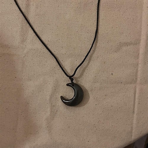 Moon Pendant Necklace Chinese Style Rope Necklace For Women Vintage Jewelry - Bild 5 von 12