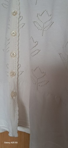 Sorgenfri Sylt..Cardigan Strickjacke..Gr.S 34/36..wollweiß..NEUWERTIG.. - Bild 2 von 7