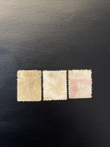 Us Stamp Scott #J1-J3..Postage Due stamps 1 & 2 & 3 cent issue of 1879 Used - Picture 2 of 2