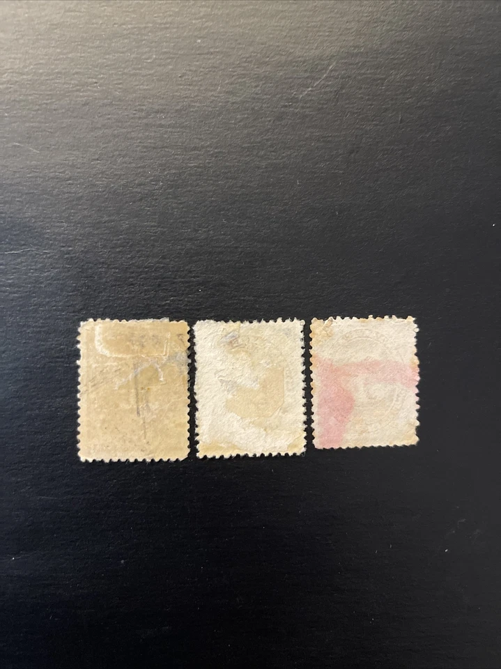 Us Stamp Scott #J1-J3..Postage Due stamps 1 & 2 & 3 cent issue of 1879 Used - Image 2 of 2