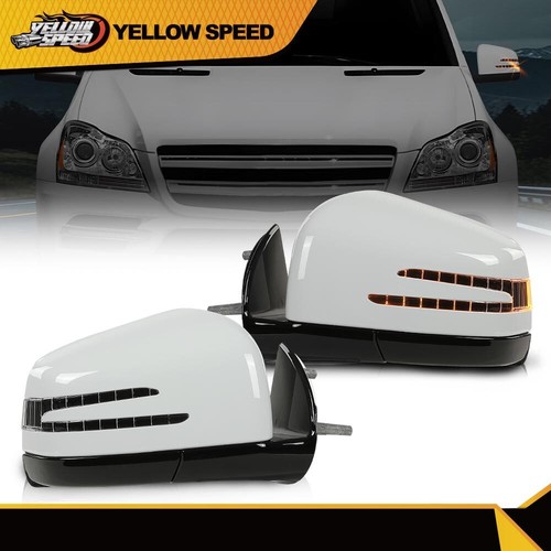 Fit For Mercedes Benz M GL class ML63 ML350 2005-2011 White Side Door Mirror 2Pc - Bild 11 von 12